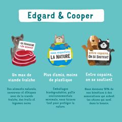 EDGARD & COOPER Barre protéinée au bœuf pour chien