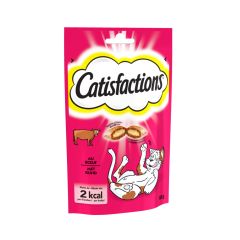 CATISFACTIONS au bœuf. 60 g. Friandise pour chat et chaton