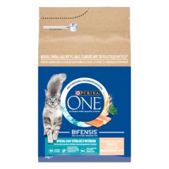 PURINA ONE Croquettes pour chat d'intérieur stérilisé à la truite et aux céréales complètes 3 kg