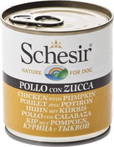 SHESIR boite pour chien. 285 g. Terrine au poulet avec potiron