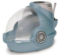 Maison de toilette pour chat anti-odeurs à système électronique KERBL Oster