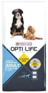 VERSELE LAGA Opti Life Adult Light Medium & Maxi croquettes pour chien 12,5 kg