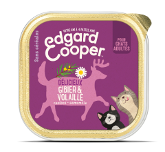 EDGARD & COOPER Barquette sans céréales gibier et volaille pour