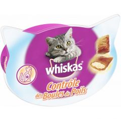 WHISKAS Friandise Contrôle Boules de poils pour chat