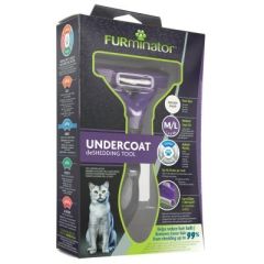 Brosse poils courts taille M/L pour chat FURMINATOR