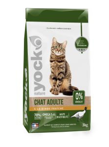 YOCK NATURE Croquettes sans céréales Chat adulte à la Dinde