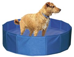 Piscine bleue pour chien robuste et sans pompe  KERBL