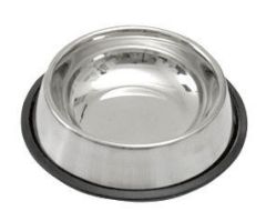 Gamelle en inox antidérapante classique pour chien et chat KERBL