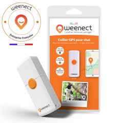 Collier GPS pour chat WEENECT Traceur GPS connecté pour géolocaliser votre chat