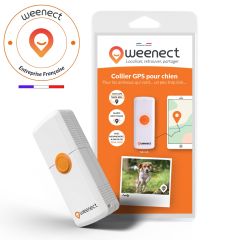 Collier GPS pour chien WEENECT Traceur GPS connecté pour géolocaliser votre chien
