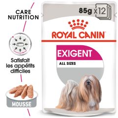 ROYAL CANIN Exigent. 12x85 g. Mousse pour chiens exigeants