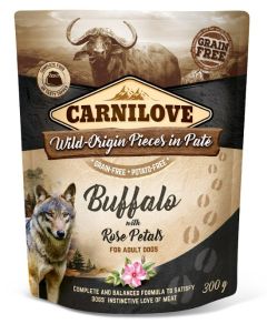 CARNILOVE Pâtée pour chien adulte buffle et pétales de roses