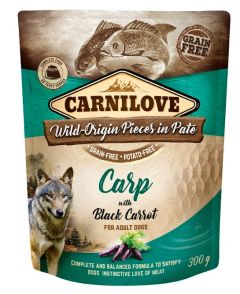CARNILOVE Pâtée pour chien adulte carpe et carottes noires