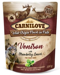 CARNILOVE Pâtée pour chien adulte cerf et feuilles de fraisier