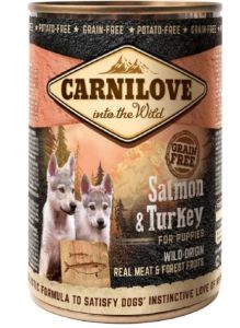 CARNILOVE Pâtée pour chiot puppy saumon et dinde