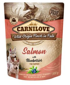 CARNILOVE Pâtée pour chien puppy saumon et myrtilles