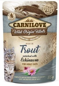 CARNILOVE Pâtée pour chat adulte truite et échinacée