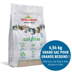 Litière végétale écologique pour chat CatLitter ALMO NATURE 4,54 Kg