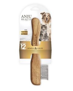 Peigne démêloir 12 lames pour chien et chat ANJU BEAUTE