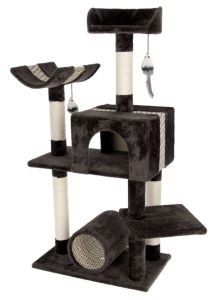 Arbre à chat XL brun foncé Safari Big pour chat KERBL 122 cm