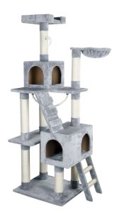 Grand arbre à chat gris Square pour chats KERBL