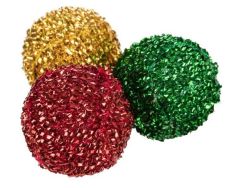 Xmas balles cliquetis en plastique/polyester TRIXIE