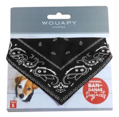 Bandana noir pour chien et chat WOUAPY