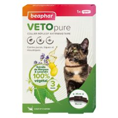 VETOPURE collier répulsif antiparasitaire pour chat et chaton  BEAPHAR