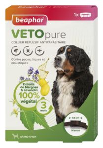 VETOPURE collier répulsif antiparasitaire pour grand chien BEAPHAR