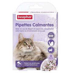 Pipettes calmantes pour chat à base de Valériane BEAPHAR 3 x 0,4 ml