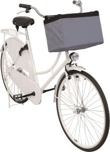 Panier avant pour vélo gris pour chien TRIXIE