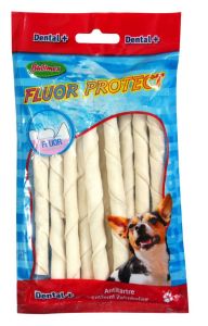BUBIMEX Sticks Torsades Fluor x10 pour l'hygiène dentaire du chien