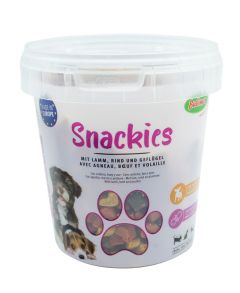 BUBIMEX Récompense pour chien Snackies Agneau, Bœuf et Volaille