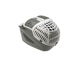 Caisse transport plastique AVIOR gris pour chien et chat MARTIN SELLIER