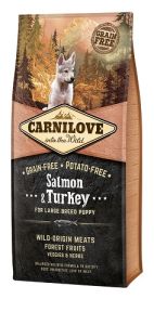 CARNILOVE croquettes sans céréales chiot Large Puppy Saumon et Dinde   -30 mois