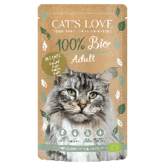 CAT'S LOVE Pâtée BIO Canard pour chat 100 g