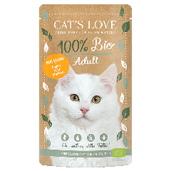 CAT'S LOVE Pâtée BIO Poulet pour chat 100 g