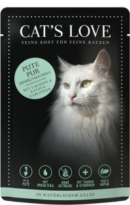 CAT'S LOVE Pâtée pour chat ADULT à la Dinde Pur 
