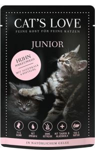 CAT'S LOVE Pâtée pour chat JUNIOR au Poulet 