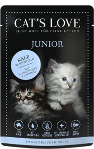 CAT'S LOVE Pâtée pour chat JUNIOR au Veau 