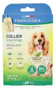 Collier Insectifuge Pour Chien de 10 à 20 Kg FRANCODEX