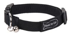 Collier BASIC LINE pour chat Noir WOUAPY 15 mm