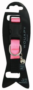 Collier BASIC LINE pour chat Rose WOUAPY 15 mm