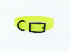 Collier en Biothane jaune fluo pour chien Ekys