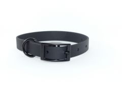 Collier en Biothane noir pour chien Ekys