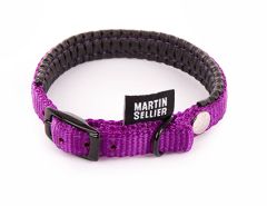 Collier confort mauve pour chien MARTIN SELLIER