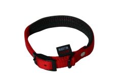 Collier confort rouge pour chien MARTIN SELLIER