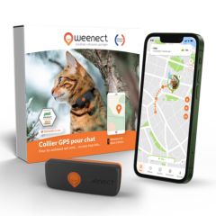Collier GPS Noir pour chat WEENECT XS