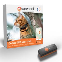 Collier GPS Noir pour chat WEENECT XS