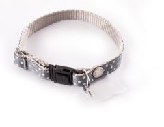 Collier pois gris pour chat MARTIN SELLIER